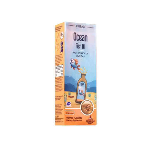 Фотография товара Рыбий жир Фиш оил вкус апельсина Ocean Orzax/Орзакс жидкость для приема внутрь фл. 150мл