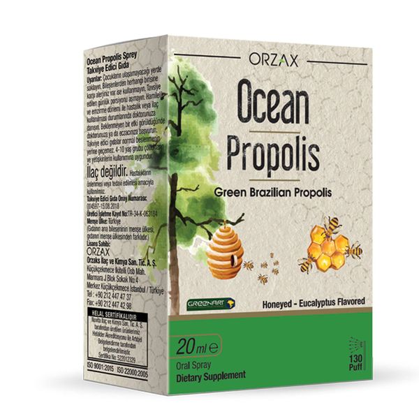 Фотография товара Прополис вкус меда и эвкалипта Ocean Orzax/Орзакс жидкость для приема внутрь 20мл