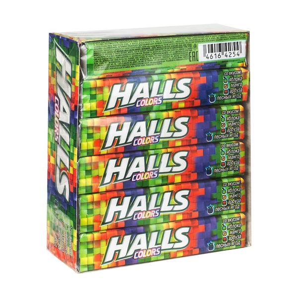 Фотография товара Леденцы ассорти Colors Halls/Холлс 25г 12уп