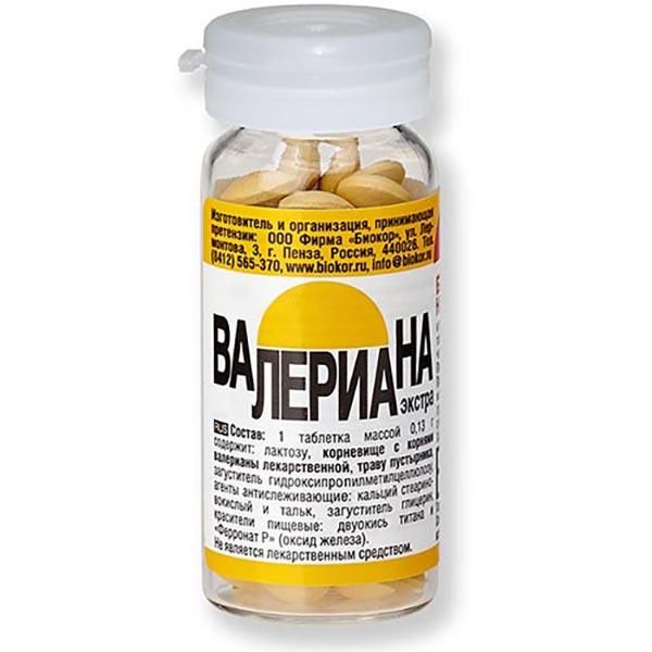 Фотография товара Валериана Экстра Биокор таблетки 50шт