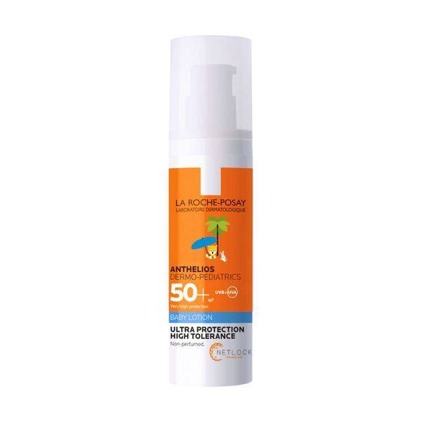 Фотография товара Молочко солнцезащитное для младенцев и детей SPF50+ Dermo-Baby Anthelios La Roche Posay/Ля рош позе фл. 50мл (M0515420)