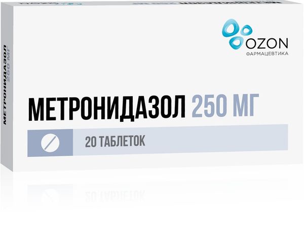 Фотография товара Метронидазол таблетки 500мг 20шт