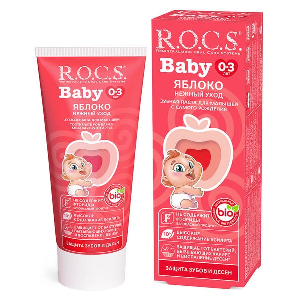 Фотография товара Паста зубная для детей от 0 до 3 лет R.O.C.S./РОКС Pro Baby Минеральная защита и нежный уход 45г