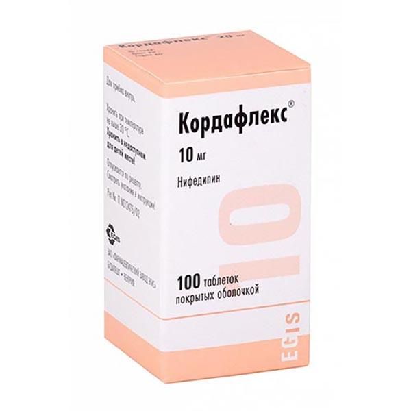 Фотография товара Кордафлекс таблетки п/о плен. фл. 10мг 100шт