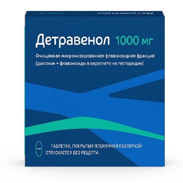 Фотография товара Детралекс таблетки п/о плен. 1000мг 18шт