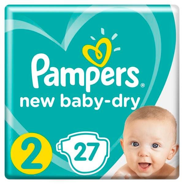 Фотография товара Подгузники 2-5кг New Baby-Dry Pampers/Памперс 27шт