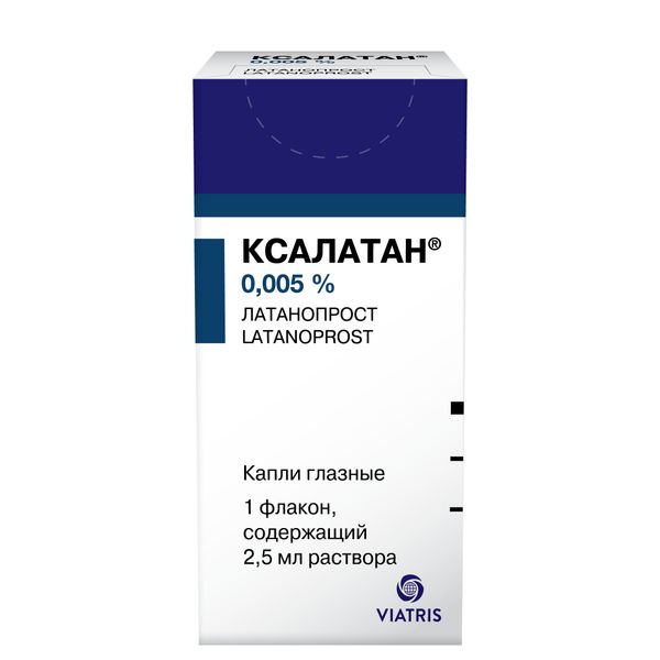 Фотография товара Ксалатан капли глазные 0,005% 2,5мл