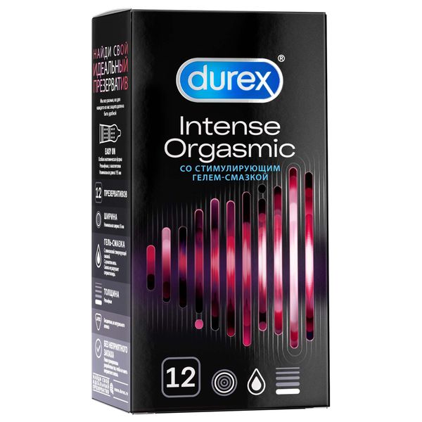 Фотография товара Презервативы рельефные Intense Orgasmic Durex/Дюрекс 3шт