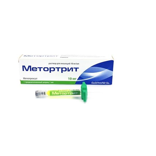 Фотография товара Метортрит раствор для инъекций шприц 10мг/мл 1,5мл