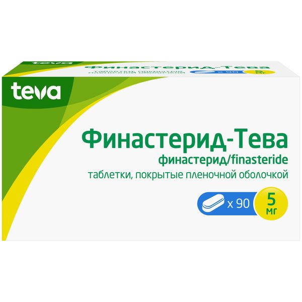 Фотография товара Финастерид-Тева таблетки п/о плён. 5мг 30шт