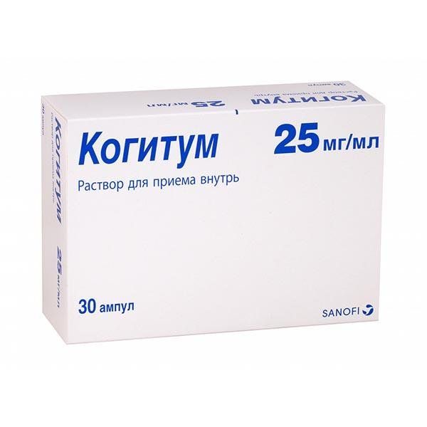 Фотография товара Когитум раствор для приема внутрь 25мг/мл 10мл 30шт