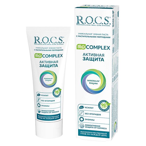 Фотография товара Паста зубная R.O.C.S./РОКС Biocomplex Активная защита 94г