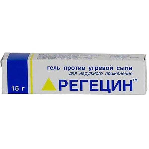 Фотография товара Регецин гель против угревой сыпи 15г