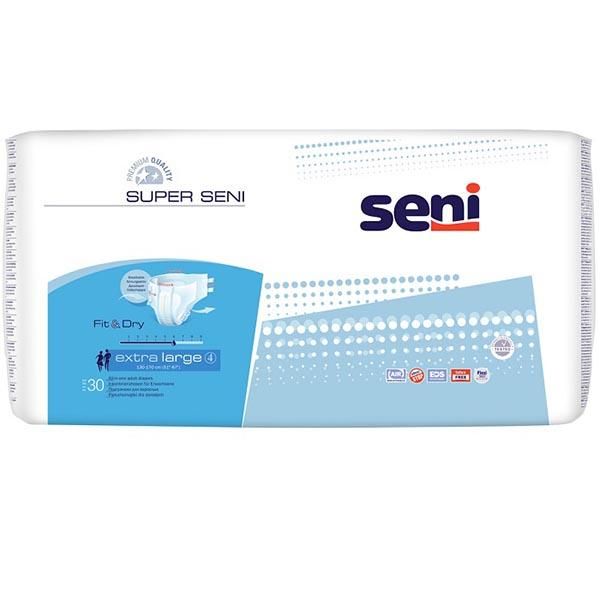 Фотография товара Подгузники Super Seni (Супер Сени) medium р.2 75-110 см. 1700 мл 30 шт.