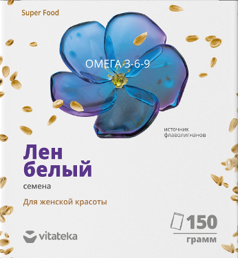 Фотография товара Лен белый Vitateka/Витатека семена 150г