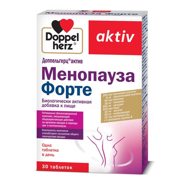 Фотография товара Менопауза Форте Activ Doppelherz/Доппельгерц таблетки 1,52г 30шт