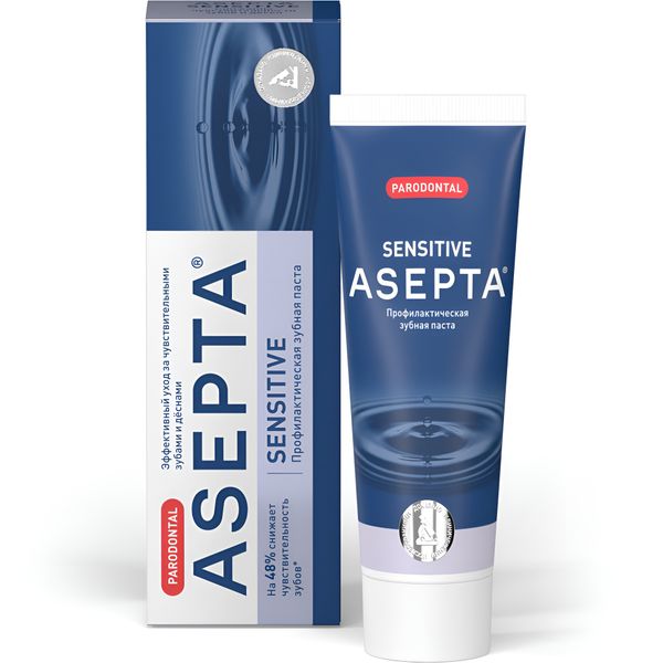Фотография товара Паста зубная Асепта Sensitive 75г
