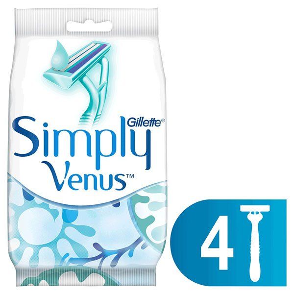 Фотография товара Одноразовая женская бритва Gillette Venus (Жиллетт Винус) Simply 2, 4 шт.