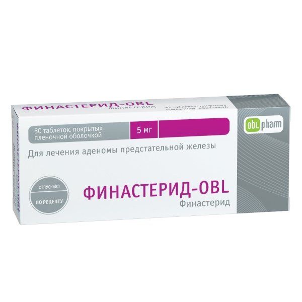 Фотография товара Финастерид-OBL таблетки п/о плен. 5мг 30шт