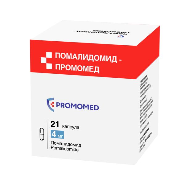 Фотография товара Помалидомид-Промомед капсулы банка 4мг 21шт