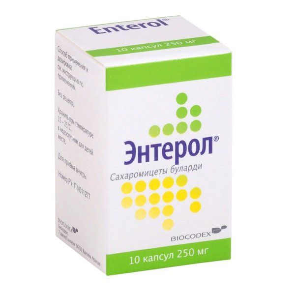 Фотография товара Энтерол капсулы фл. 250мг 50шт