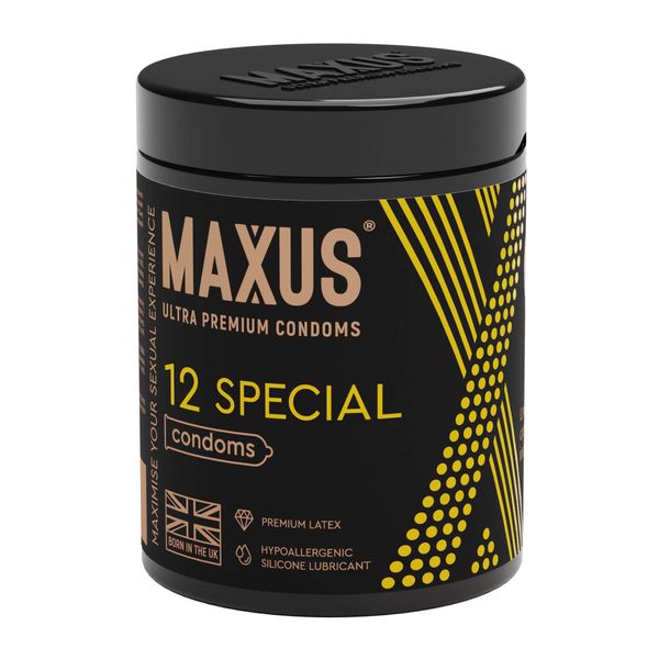 Фотография товара Презервативы точечно-ребристые текстурированные Special Maxus/Максус 12шт