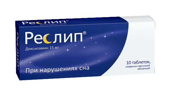 Фотография товара Реслип таблетки п/о плен. 15мг 10шт