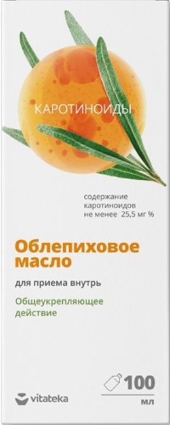 Фотография товара Облепиховое масло Алтай премиум Vitateka/Витатека 100мл