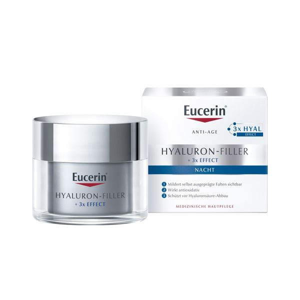 Фотография товара Крем для ночного ухода за кожей Hyaluron-Filler Eucerin/Эуцерин банка 50мл