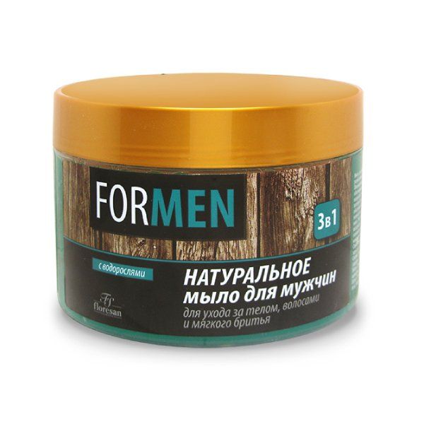 Фотография товара Мыло Флоресан для мужчин For Men для ухода за телом и волосами и мягкого бритья 3в1 450 мл