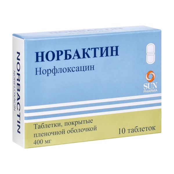 Фотография товара Норбактин таблетки п/о плен. 400мг 20шт