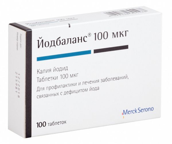 Фотография товара Йодбаланс таблетки 100мкг 100шт