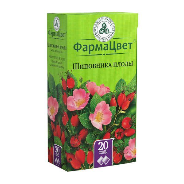 Фотография товара Шиповника плоды 2г фильтр-пак. 20шт