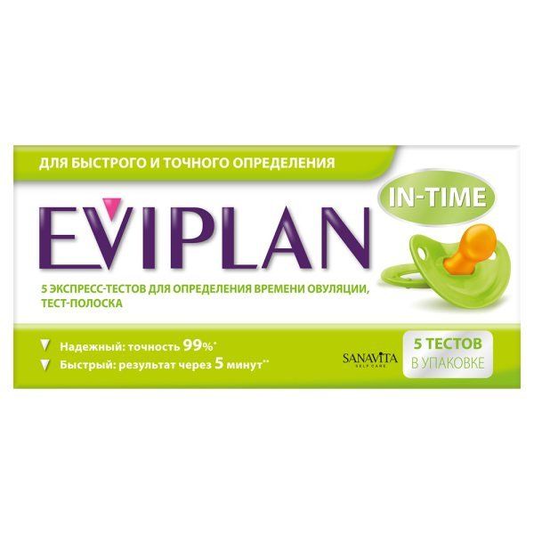 Фотография товара Тест на овуляцию Eviplan/Эвиплан 5шт