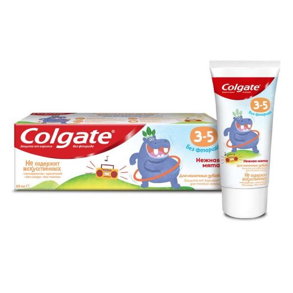 Фотография товара Паста зубная для детей без фторида 3-5 лет Colgate/Колгейт 60мл