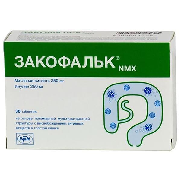 Фотография товара Закофальк NMX таблетки 250мг 1,36г 30шт
