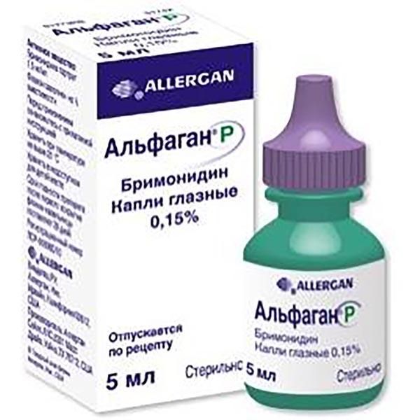 Фотография товара Альфаган Р капли глазные 0,15% 5мл