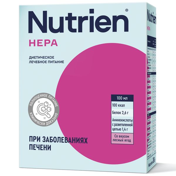 Фотография товара Диетическое лечебное питание сухое вкус лесных ягод Hepa Nutrien/Нутриэн пак. 350г