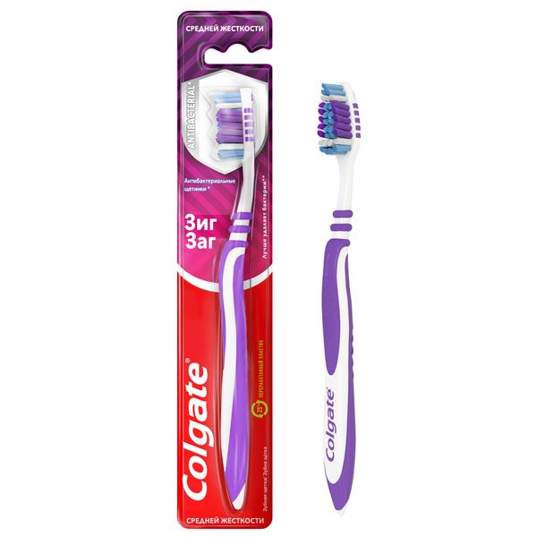 Фотография товара Щетка зубная средней жесткости Зиг Заг Colgate/Колгейт