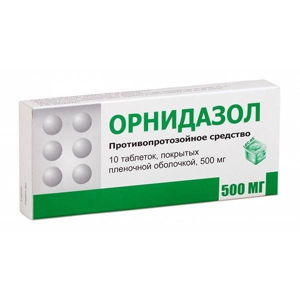 Фотография товара Орнидазол таблетки п/о плен. 500мг 10шт
