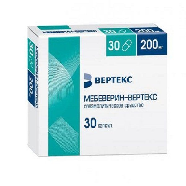 Фотография товара Мебеверин-Вертекс капсулы с пролонгированным высвобождением 200мг 30шт