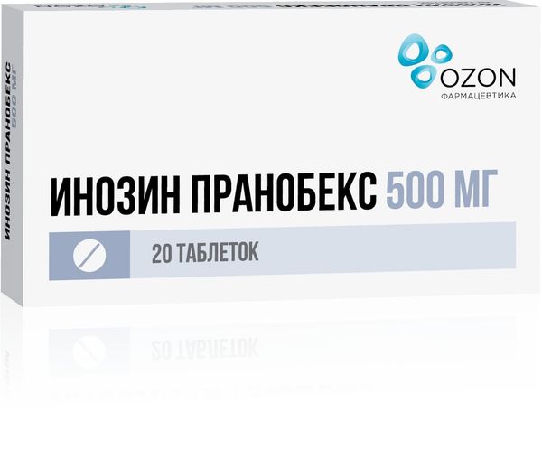 Фотография товара Инозин Пранобекс таблетки 500мг 30шт