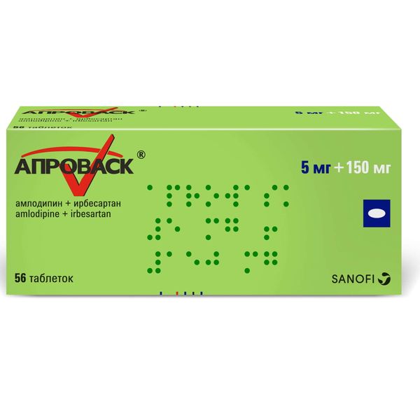 Фотография товара Апроваск таблетки пролонг. п/о плен. 10мг+150мг 28шт