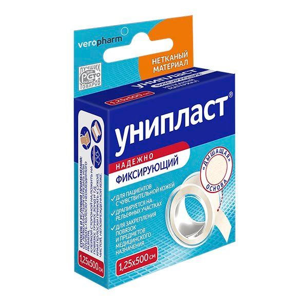 Фотография товара Лейкопластырь фиксирующий нетканый Унипласт 5х500см