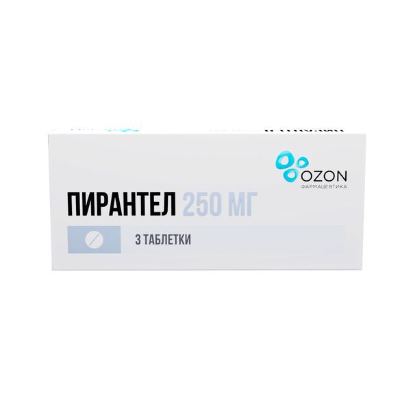 Фотография товара Пирантел таблетки 250мг 3шт