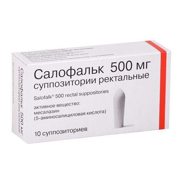 Фотография товара Салофальк суппозитории ректальные 500мг 30шт
