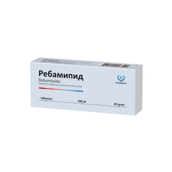 Фотография товара Ребамипид-СЗ таблетки п/о плен. 100мг 30шт