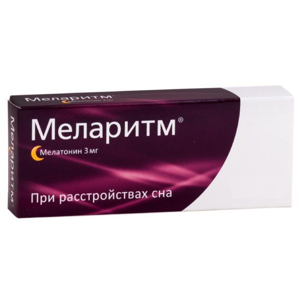 Фотография товара Меларитм таблетки п/о плен. 3мг 30шт