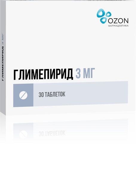 Фотография товара Глимепирид таблетки 2мг 30шт