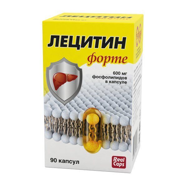 Фотография товара Лецитин форте RealCaps капсулы 1580мг 90шт